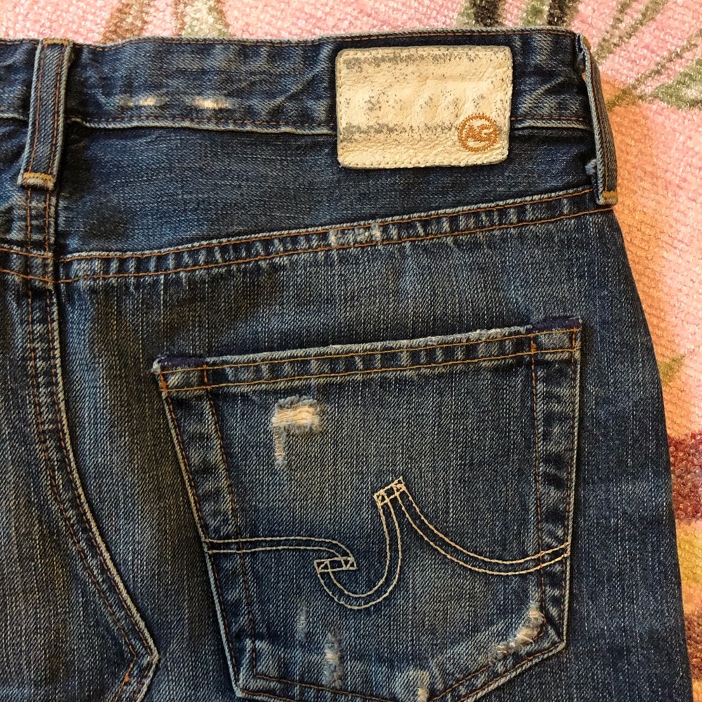 Y2K 90’s AG Mid-box skirt denim jean mini skirt - Picture 9 of 15